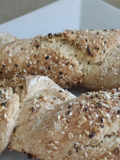 Una foto de Pan de semillas secas sin amasado