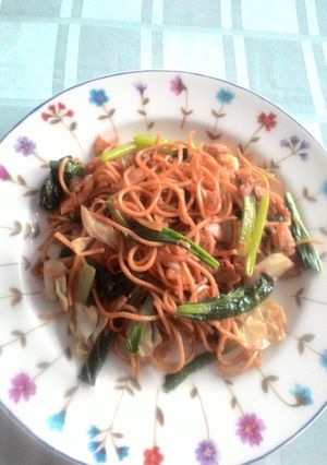 Foto resep mie goreng campur sayur