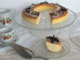 Pastel de queso y chocolate blanco, estilo japonés