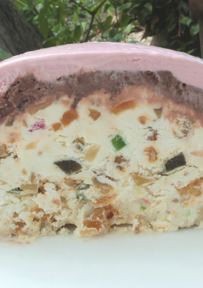 Una foto de Helado de cassata
