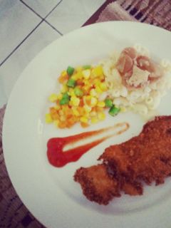 Foto resep Jamur Katsu dgn Pasta Sosis saus Krim