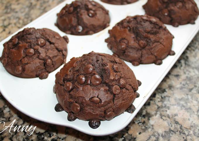 Muffins de Chocolate (tipo Starbucks) Receta de Anny- Cookpad