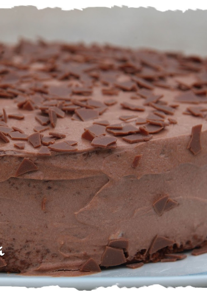 Una foto de Tarta de chocolate y trufa de queso