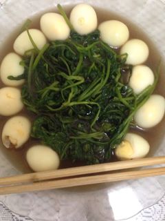 Foto resep Cah kangkung telur puyuh