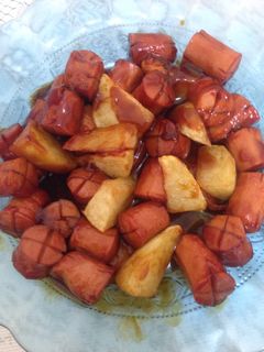Foto resep Sosis kentang goreng saos