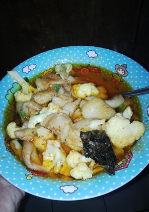 Foto resep Tumis Kulit Ayam Brokoli Pedas