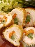 Teriyaki Chicken Rolls with Chicken Breast and Golden Sauce
