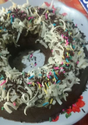 Foto resep cake full coklat eggless