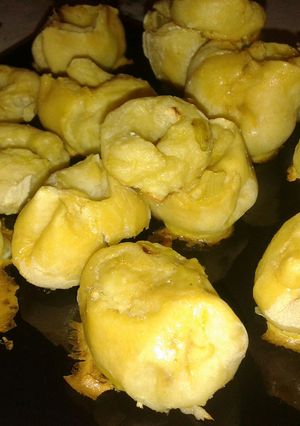 Una foto de Knishes de papa