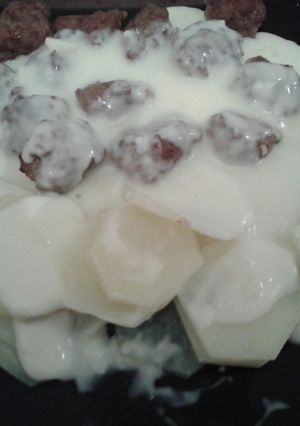 Una foto de Albóndiga a la crema