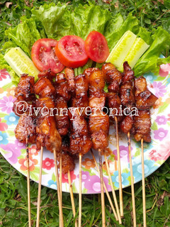Foto resep Sate Babi / Pork Belly Satay