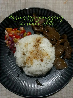 Foto resep Daging panggang sambal matah