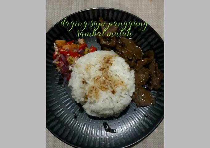 STEP-BY-STEP GUIDE! Secret Recipe Daging panggang sambal matah