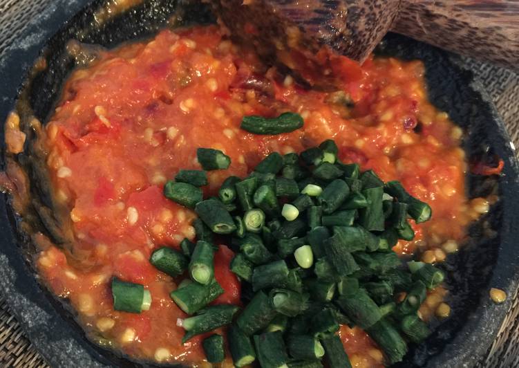 Resep Sambal lalapan tanpa trasi Anti Gagal