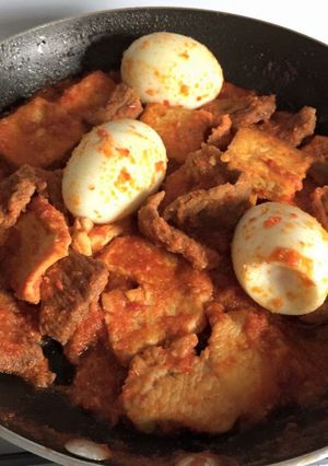 Foto resep Bali daging, tahu, telor