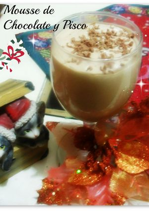 Una foto de Mousse de Chocolate y Pisco
