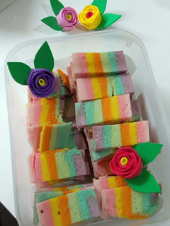Foto resep Rainbow Bolu Kukus