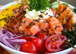 Poke de salmão