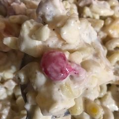 A picture of Yogurt cream Macaroni salad.
