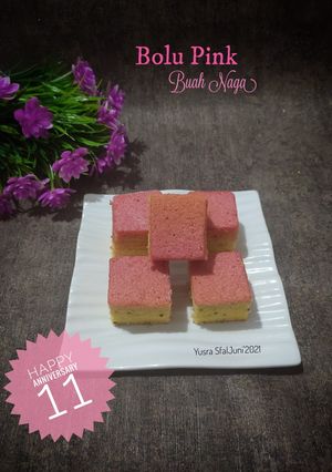 Foto resep Bolu Pink Buah naga