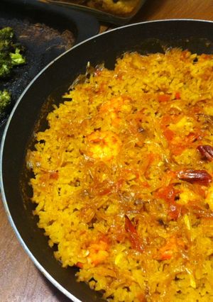 Foto resep Paella Udang ala ala Barcelona