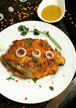 A picture of Batter Fried Pomfret.