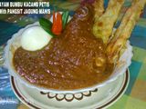 AYAM BUMBU KACANG PETIS With PANGSIT JAGUNG MANIS
