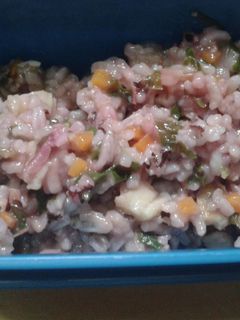 Foto resep NASI TIM DORY + BAYAM MERAH (MPASI)
