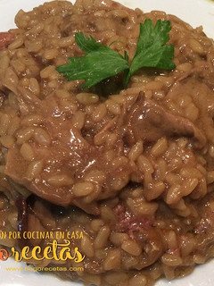 Una foto de Risotto de boletus y foie