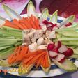 Crudités con salsa ligera de yogur