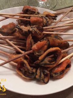 Una foto de Mejillones en tempura