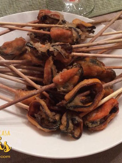 Una foto de Mejillones en tempura