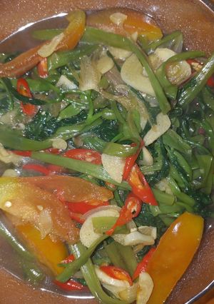 Foto resep Cah kangkung terasi bakar