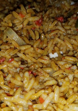 A picture of Native jollof.