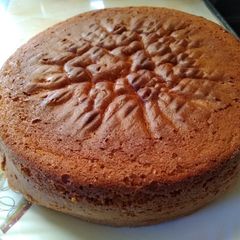 A picture of Pineapple sorbet cake#4weekschallenge.