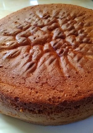 A picture of Pineapple sorbet cake#4weekschallenge.