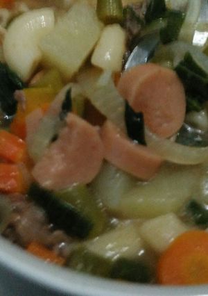 A picture of Meat Soup.