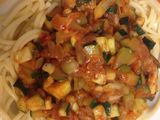 Espaguetis con calabacín