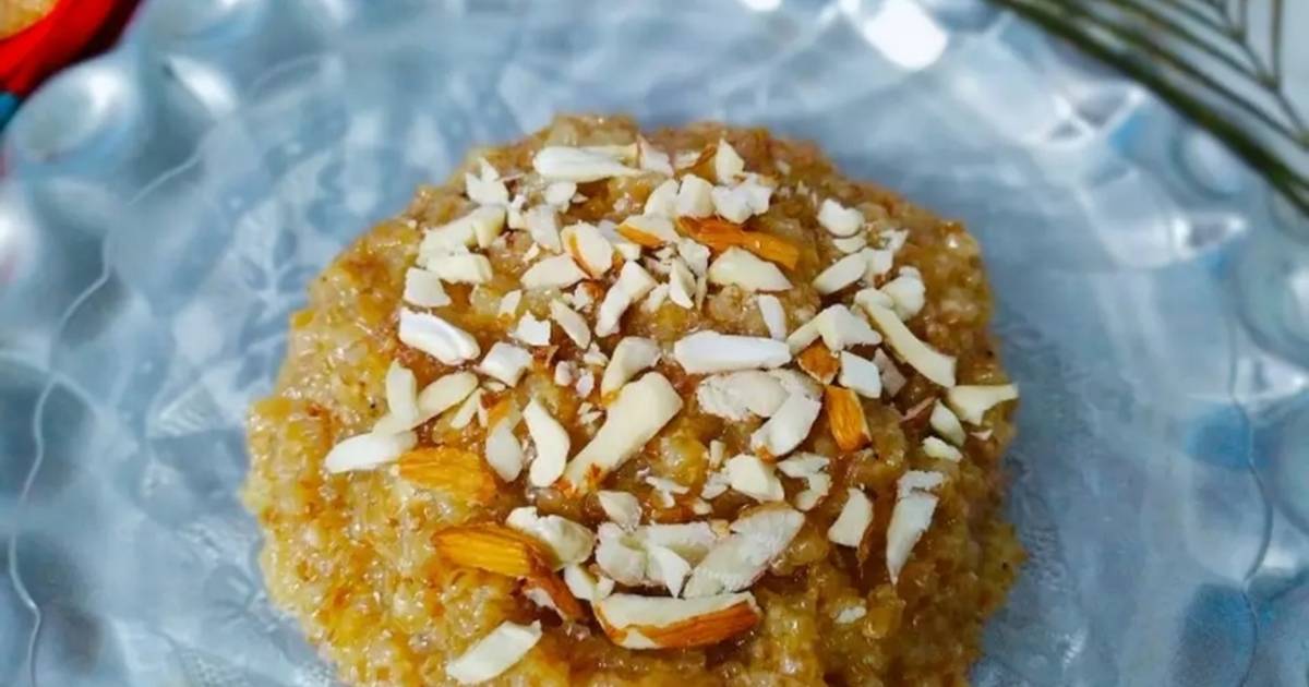 Fada Lapsi / Broken Wheat Dessert Recipe by Sonal Gaurav Suthar Cookpad