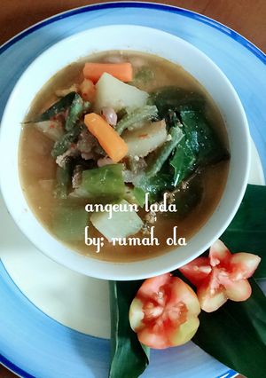 Foto resep Angeun lada sayuran ala rumah ola