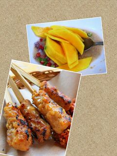Foto resep Sate tuna asam pedas salad mangga
