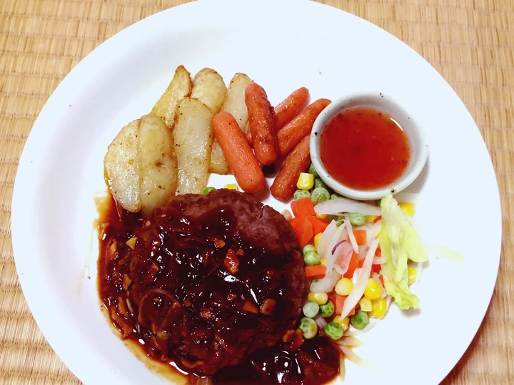 Langkah Mudah untuk Membuat Resep Beef Steak BBQ Sauce yang Bikin Ngiler Anti Ribet, Lezat Sekali