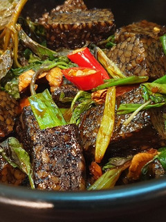 熱炒三杯米血（快速上菜料理） 的食譜成品照片