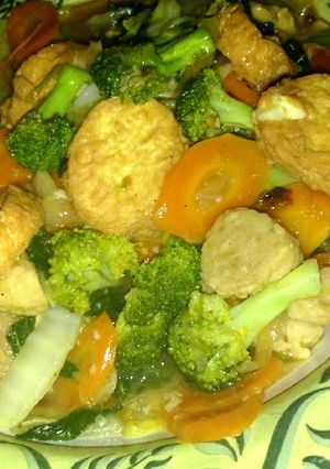 Foto resep Sapo Tahu Capcay + tips goreng sapo tahu