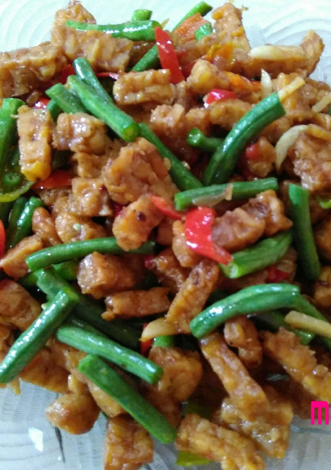 Foto resep Oseng Tempe Kacang Panjang simple