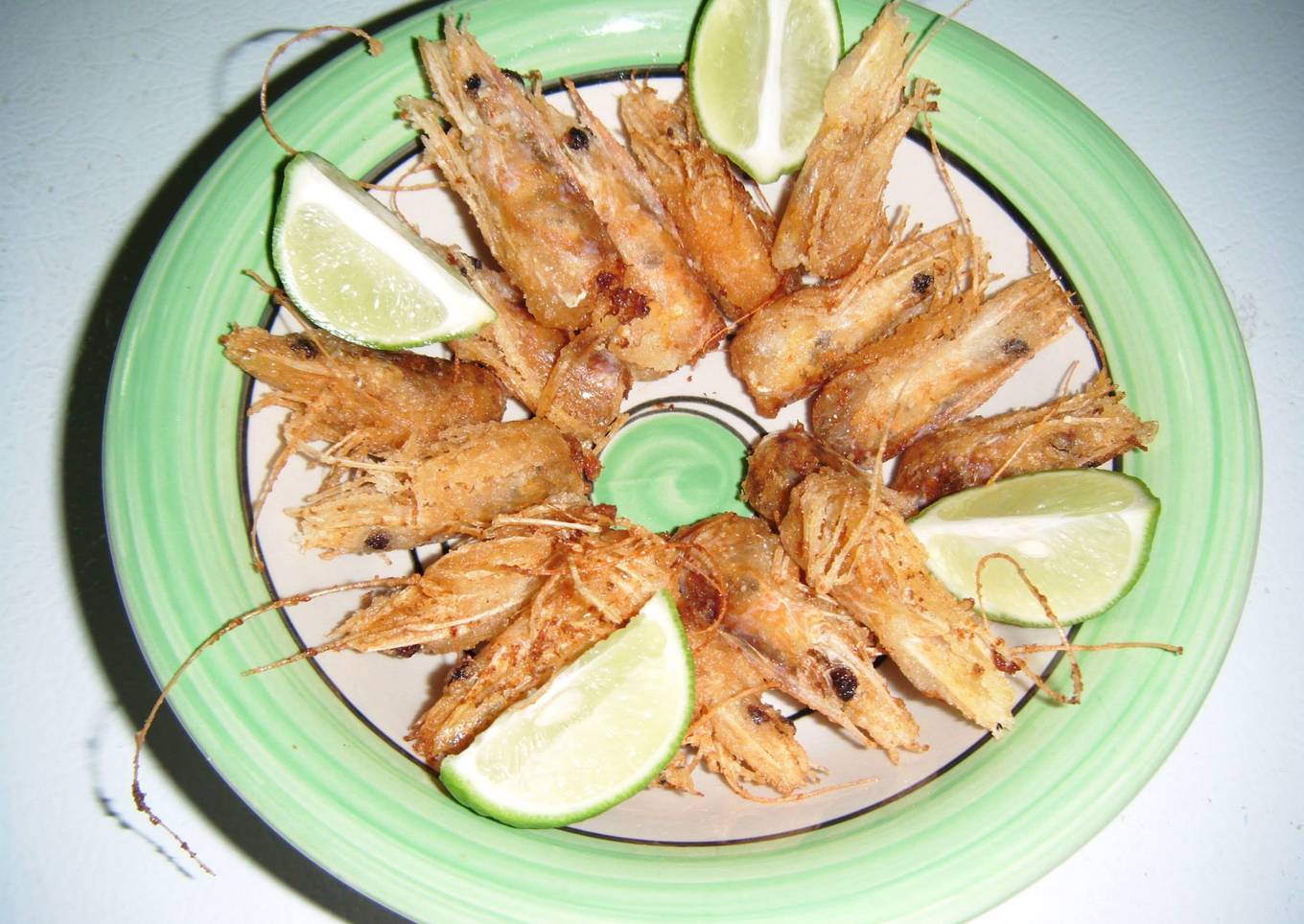 Cabeza de Camarón frito
