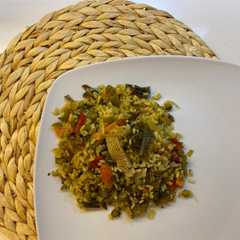 Foto principal de Arroz con verduras, setas y algas