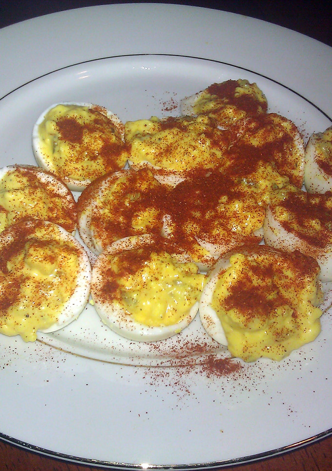 A picture of Deviled Eggs! (:.