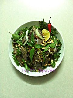 Hình của món Gỏi tim gan heo.