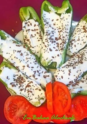 A picture of Labneh Snack with Vegetables.